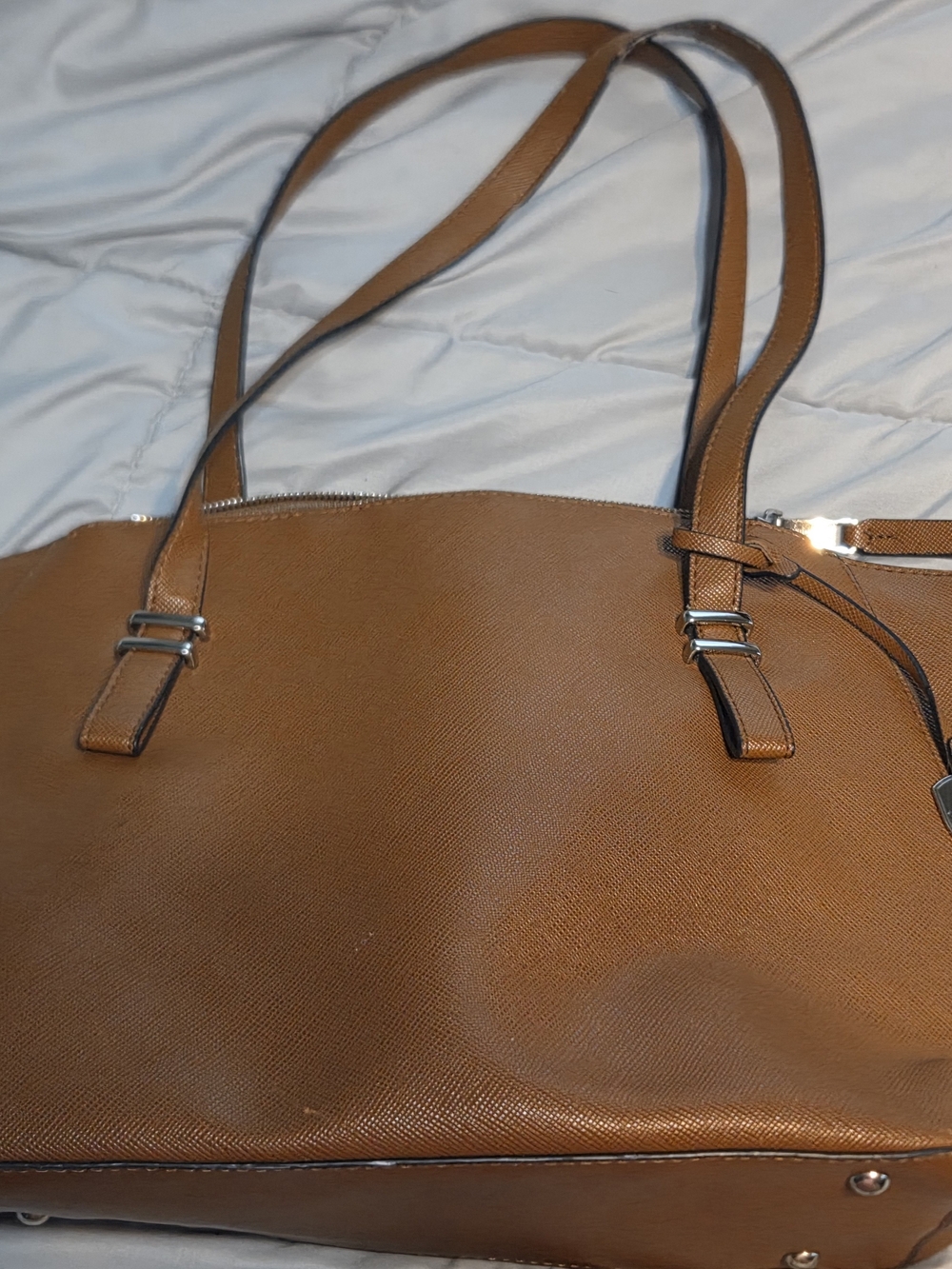 London Fog Brown Shoulder Tote Bag